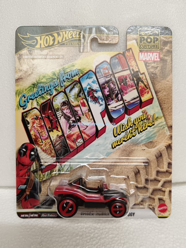 Hot Wheels Premium Pop Culture Deadpool Spider-Mobile beach buggy