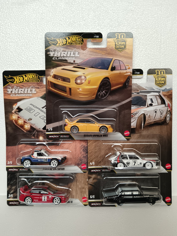 Hot Wheels Thrill Climbers full set of 5
